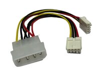 Y-SPLITTER POWER CABLE (LARGE MALE MOLEX TO 2X SMALL FEMALE)